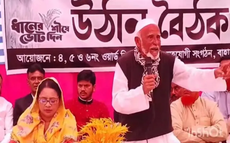 কালীগঞ্জে ধানের শীষের পক্ষে নারীদের উঠান বৈঠক