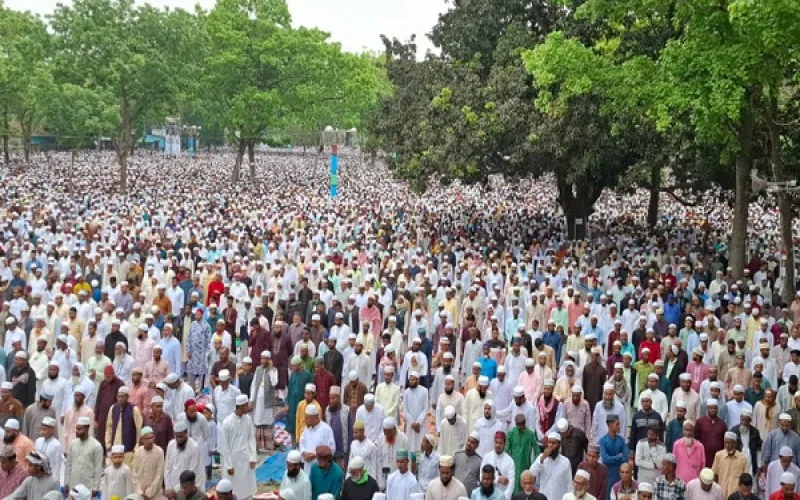 শোলাকিয়ায় ৬ লাখ মুসল্লির ঈদ জামাত, ইতিহাস গড়ল জনসমাগম